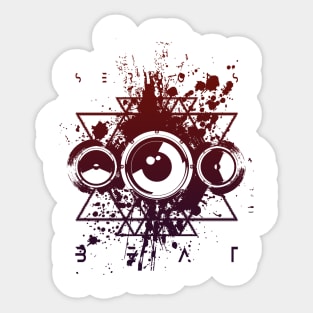 Serious Beat Dark Techno EDM Music Sticker